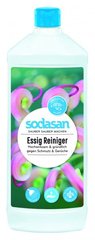 Органічний оцтовий засіб SODАSAN для видалення вапняного нальоту, слідів води та мила у ванній або кухні, 1 л