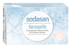 Органічне ніжне крем-мило SODASAN для дитячої та чутливої шкіри, не ароматизоване, 100 г