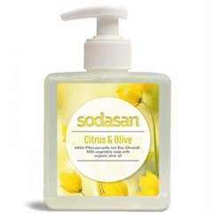 Органічне рідке мило SODOSAN Citrus-Olive, з цитрусовою та оливковою олією, бактерицидне, 300 мл