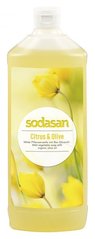 Органічне рідке мило SODOSAN Citrus-Olive, з цитрусовою та оливковою олією, бактерицидне, 1 л