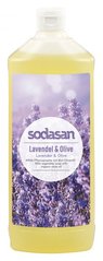 Органічне рідке мило SODASAN Lavender-Olive, з лавандовою та оливковою олією, заспокійливе, 1 л