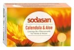 Органічне тверде крем-мило SODASAN протизапальне Календула-Алое для обличчя та тіла, 100 г