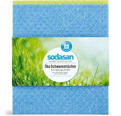 Серветка-губка SODASAN ECO Sponge Cloth д/вологого прибирання суперпоглинаюча, 2 шт.